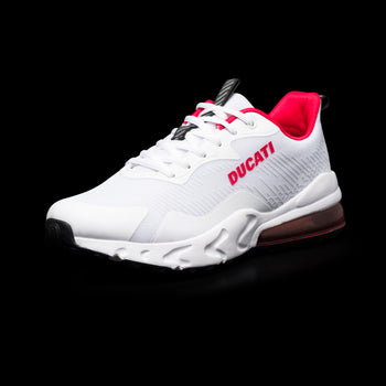 Sneakers bianche da uomo con suola ad aria Ducati D-Bounce, Brand, SKU s323500468, Immagine 0